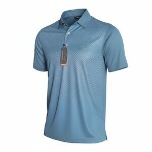 NWT Greg Norman Men's Play Dry Performance Golf Polo Size S MSRP $65